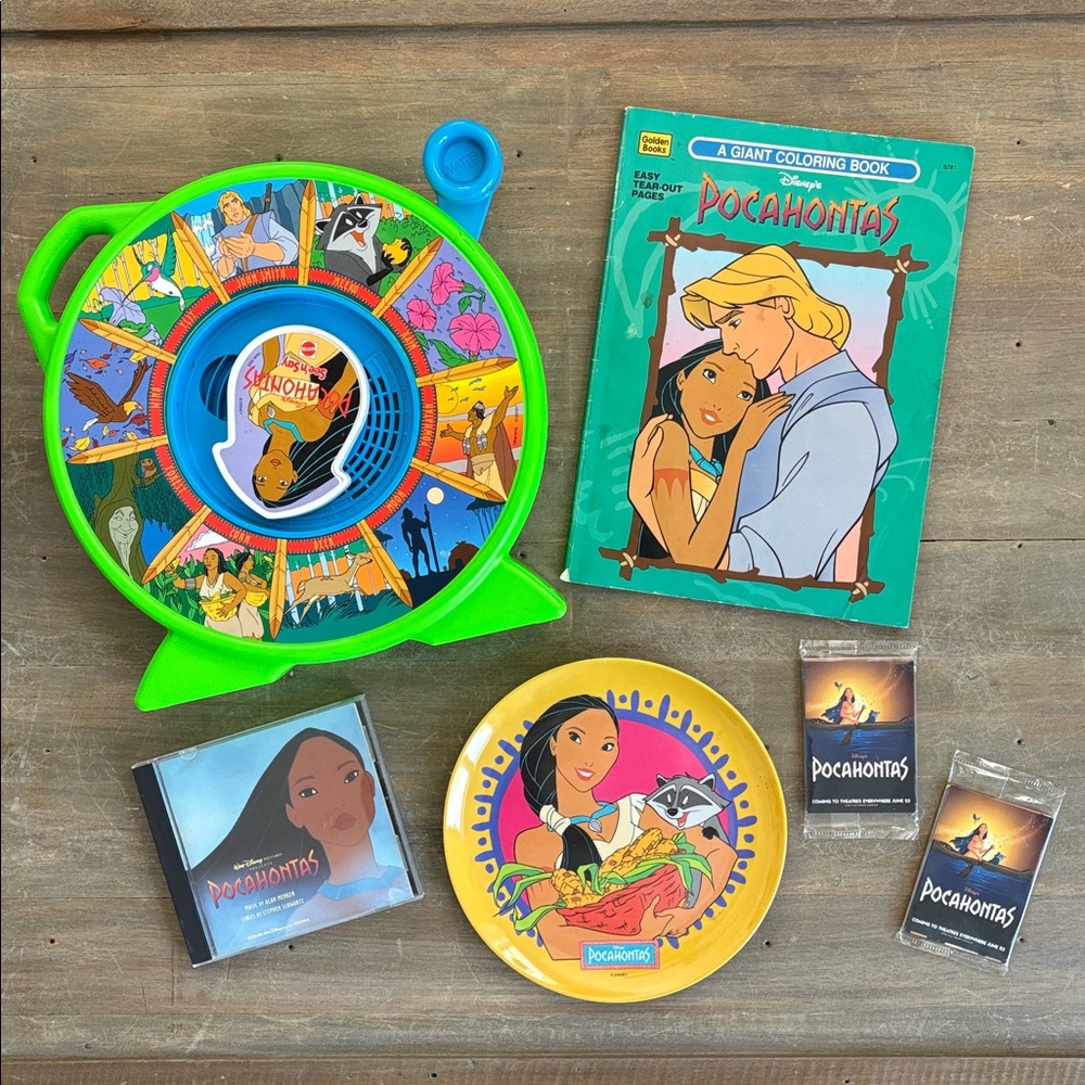 Vintage 90s Disney Pocahontas bundle